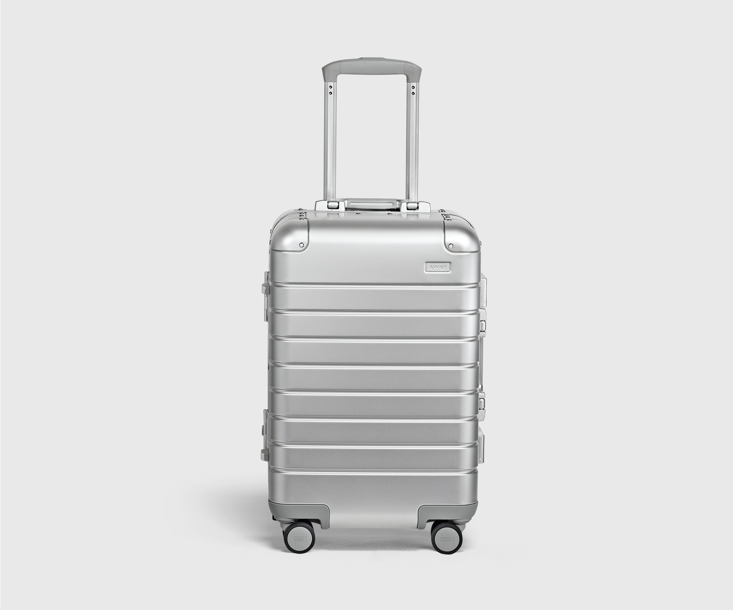 Silver Away Aluminum Carry-On suitcase