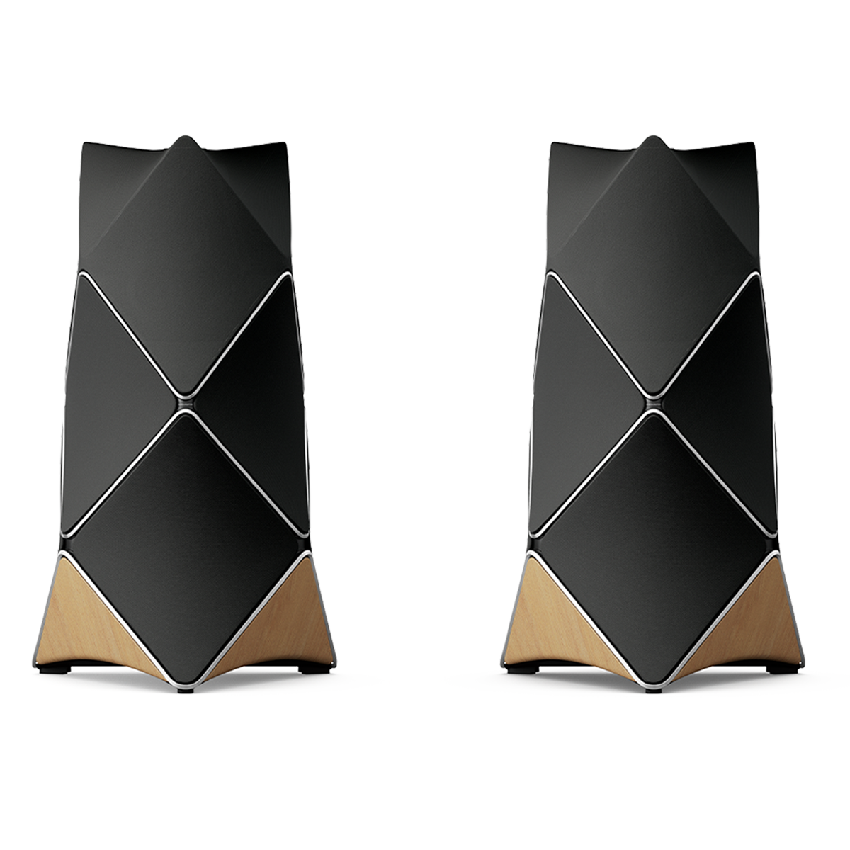 Pair of Bang & Olufsen Beolab 90 speakers in black and oak