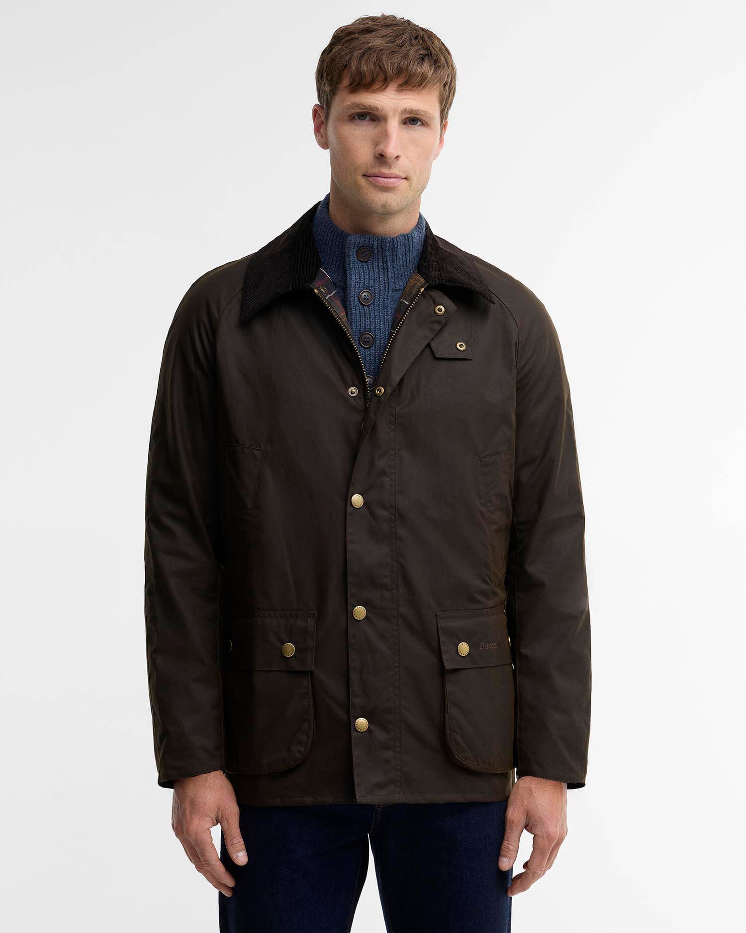 Barbour Classic Beaufort waxed jacket in olive