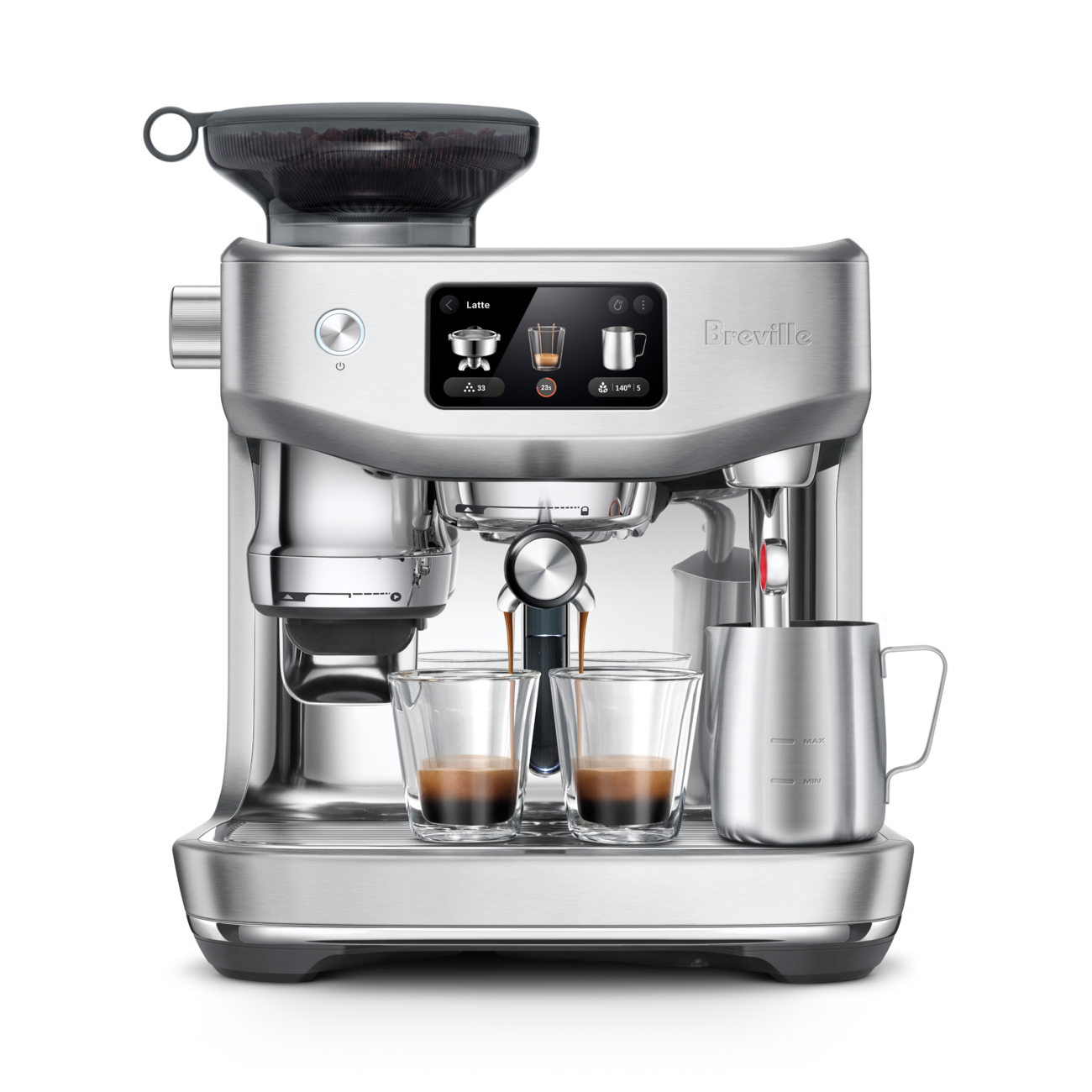 Breville Oracle Jet automatic espresso machine in brushed stainless steel