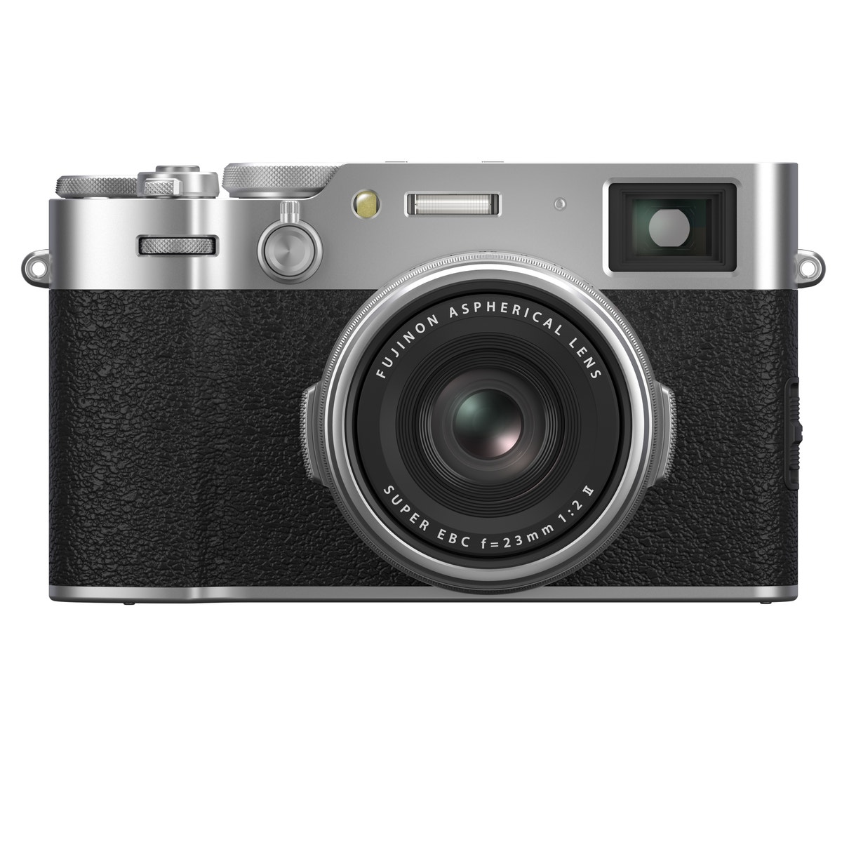 Silver Fujifilm X100VI fixed-lens camera