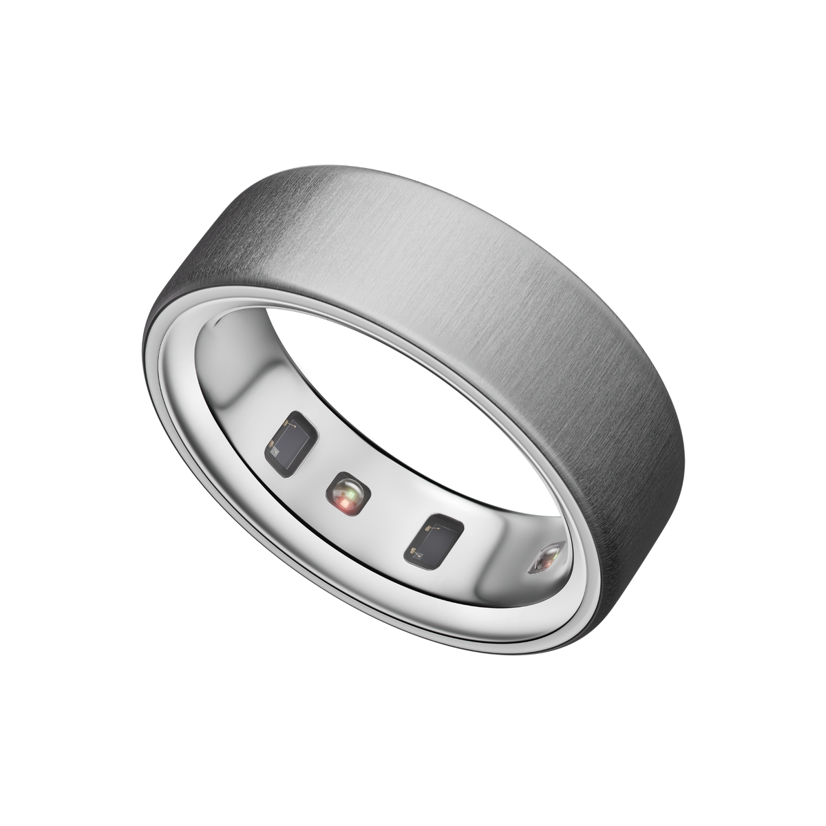 Oura Ring 4 in brushed silver