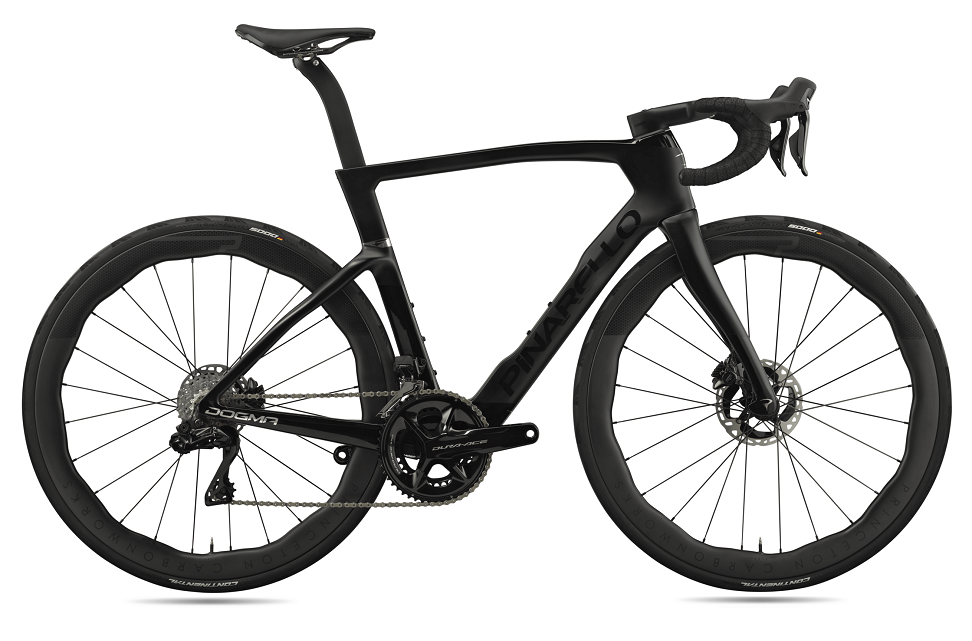 Black Pinarello DOGMA F road bicycle