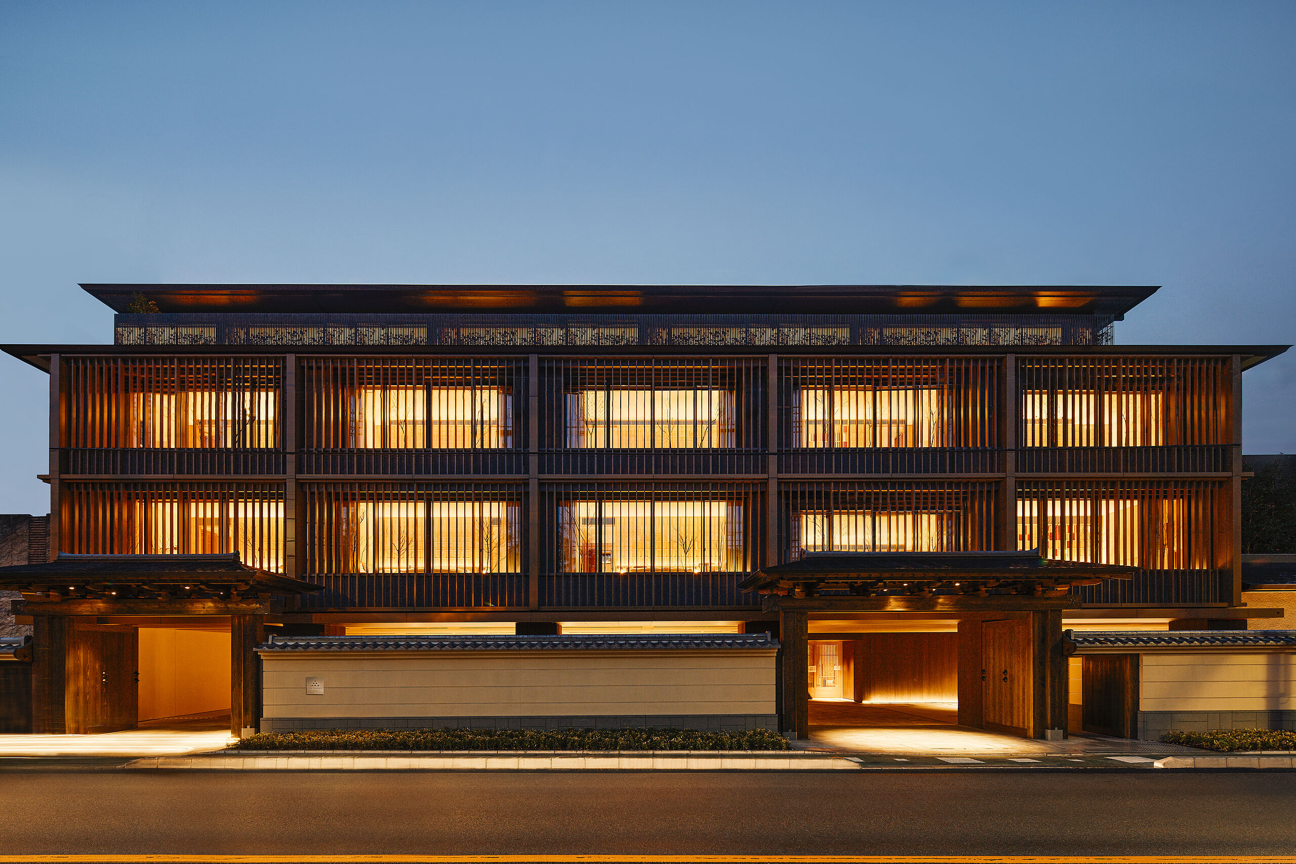 Six Senses Kyoto exterior at dusk