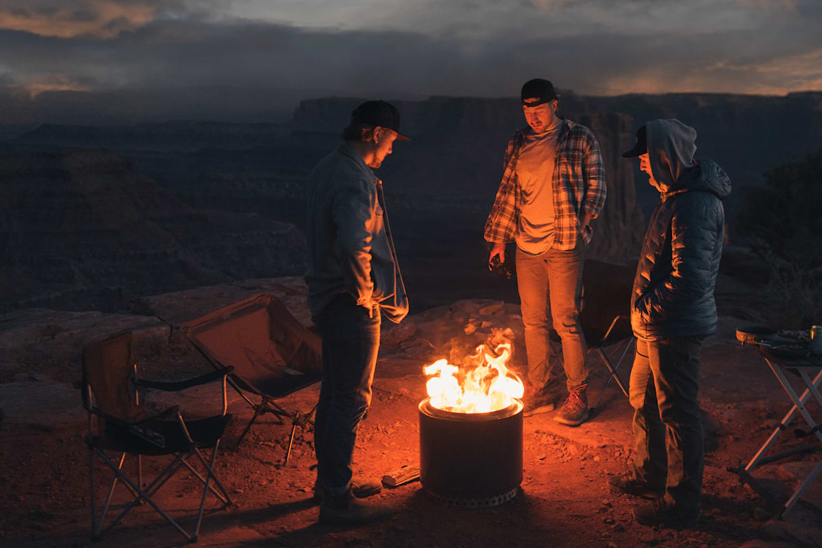 Solo Stove Bonfire fire pit in use outdoors
