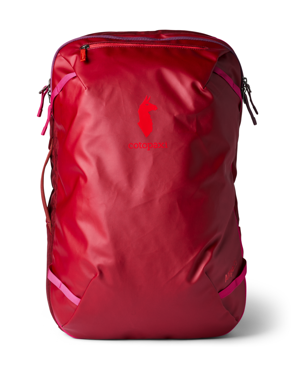 Cotopaxi Allpa 35L Travel Pack in Crimson, complete front view